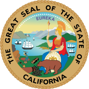 The Great Seal of the State of California.